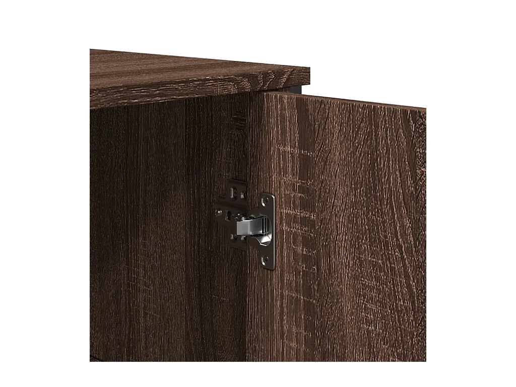 Aparador buffet cómoda mueble mueble de almacenaje organizador cocina salón salón 78 x 35,5 x 74,5 cm madera contrachapada marrón 02_0031416