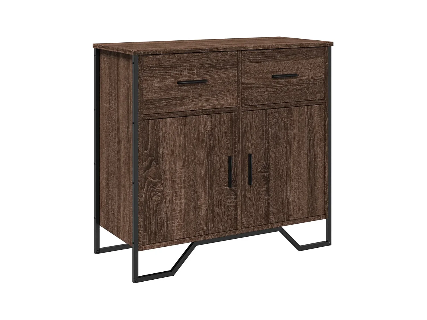Aparador cómoda cómoda mueble mueble de almacenaje organizador cocina salón salón 79,5 x 35,5 x 74,5 cm madera contrachapada marrón 02_0031417