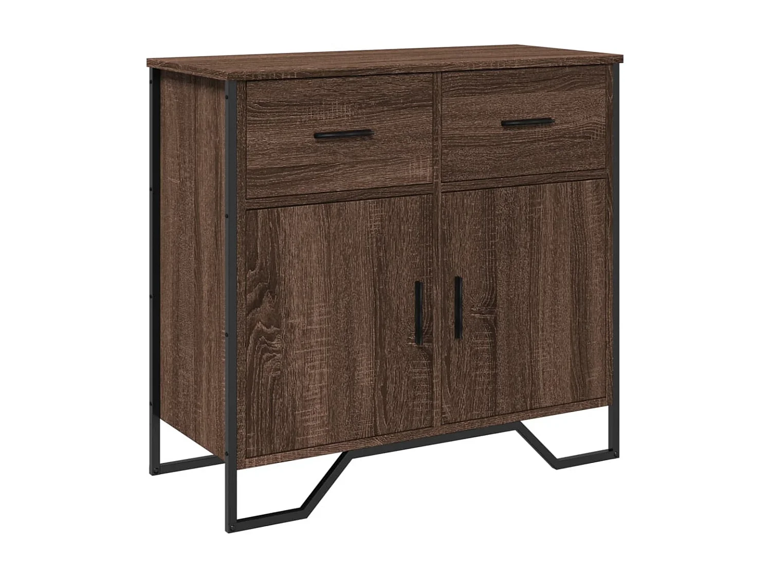 Aparador cómoda cómoda mueble mueble de almacenaje organizador cocina salón salón 79,5 x 35,5 x 74,5 cm madera contrachapada marrón 02_0031417