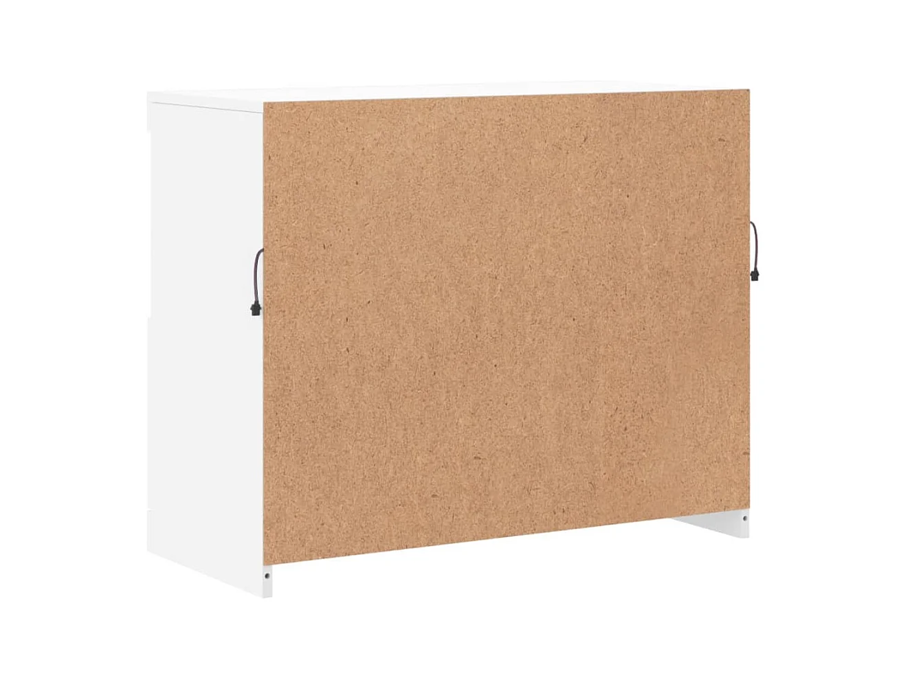 Aparador cómoda cómoda armario mueble organizador cocina salón salón con luces LED 81 x 37 x 67 cm blanco 02_0029862