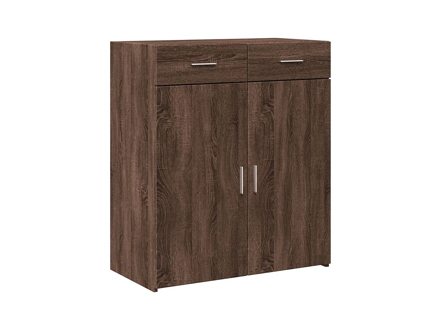 Aparador buffet cômoda armário organizador cozinha sala sala 80 x 42,5 x 93 cm madeira trabalhada marrom 02_0031434