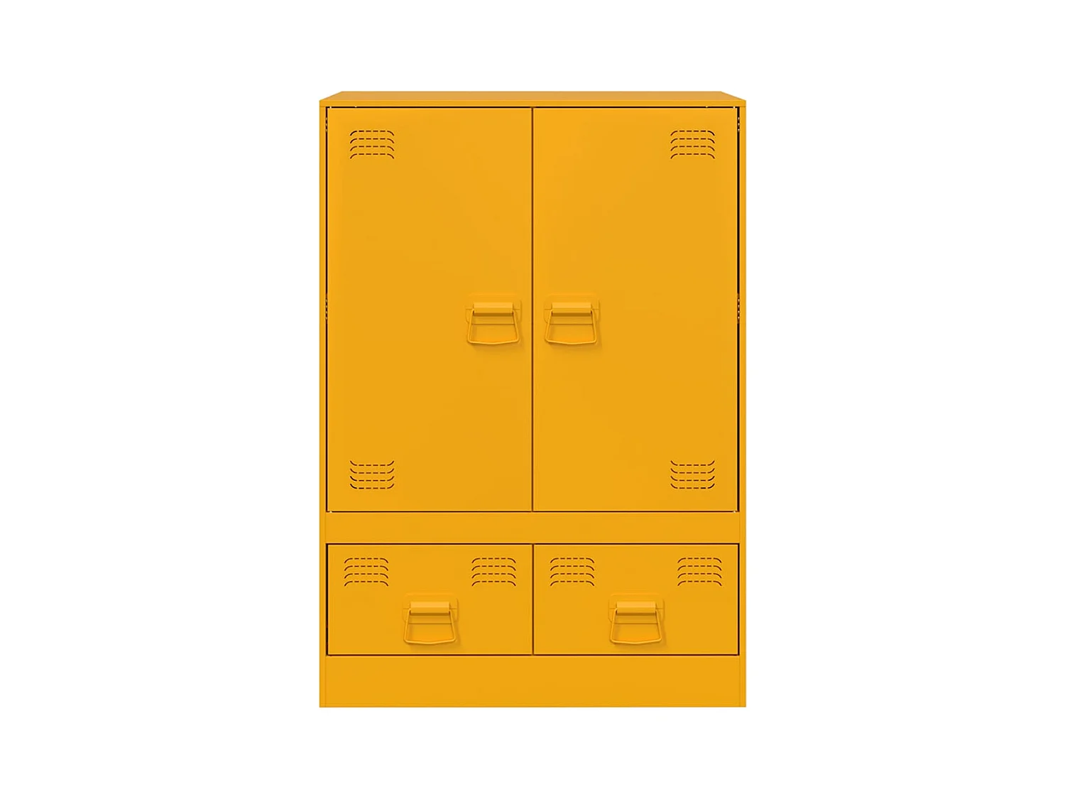 bahut commode armoire jaune 67 x 39 x 95 cm 02_0035702