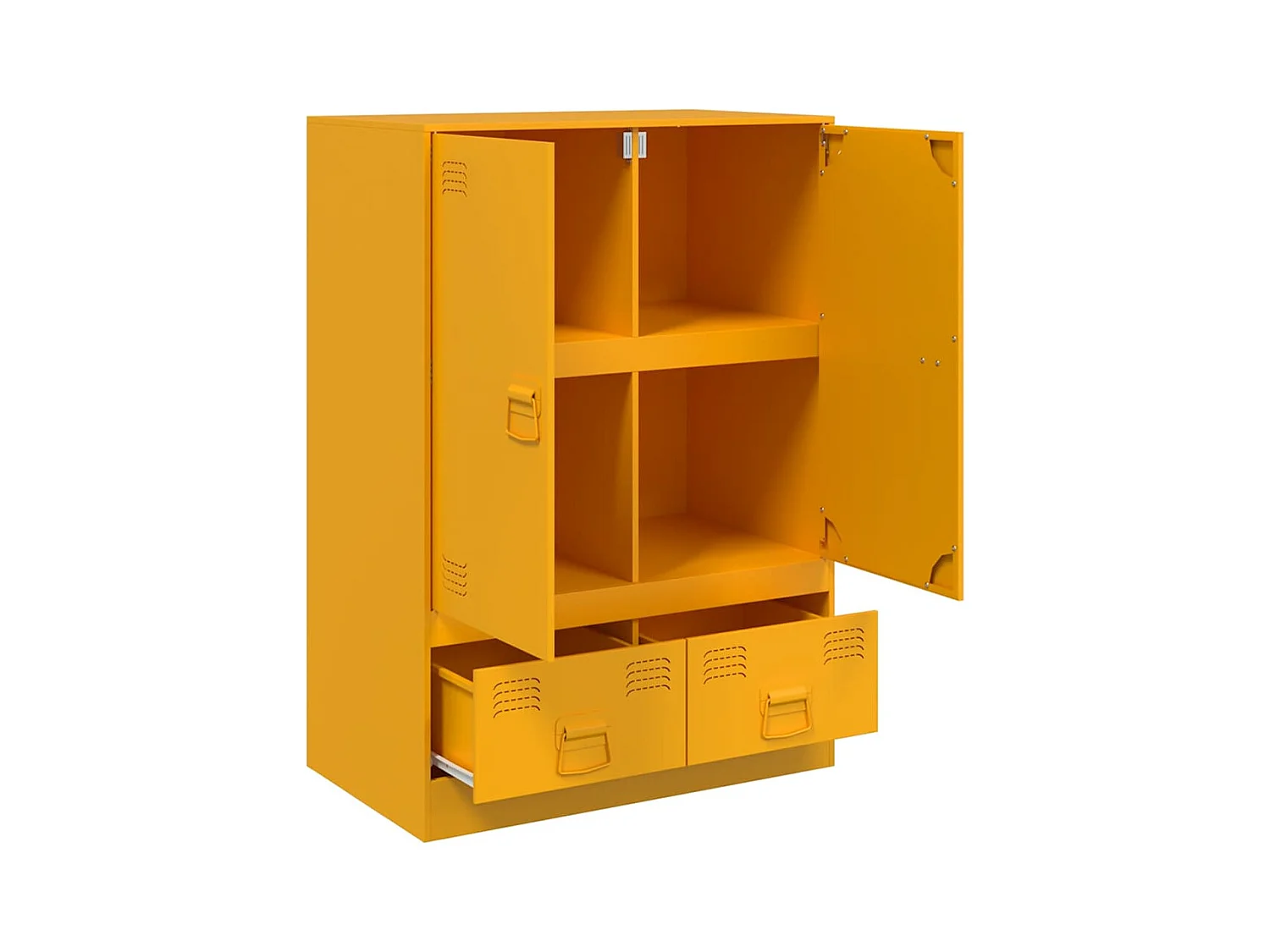 bahut commode armoire jaune 67 x 39 x 95 cm 02_0035702