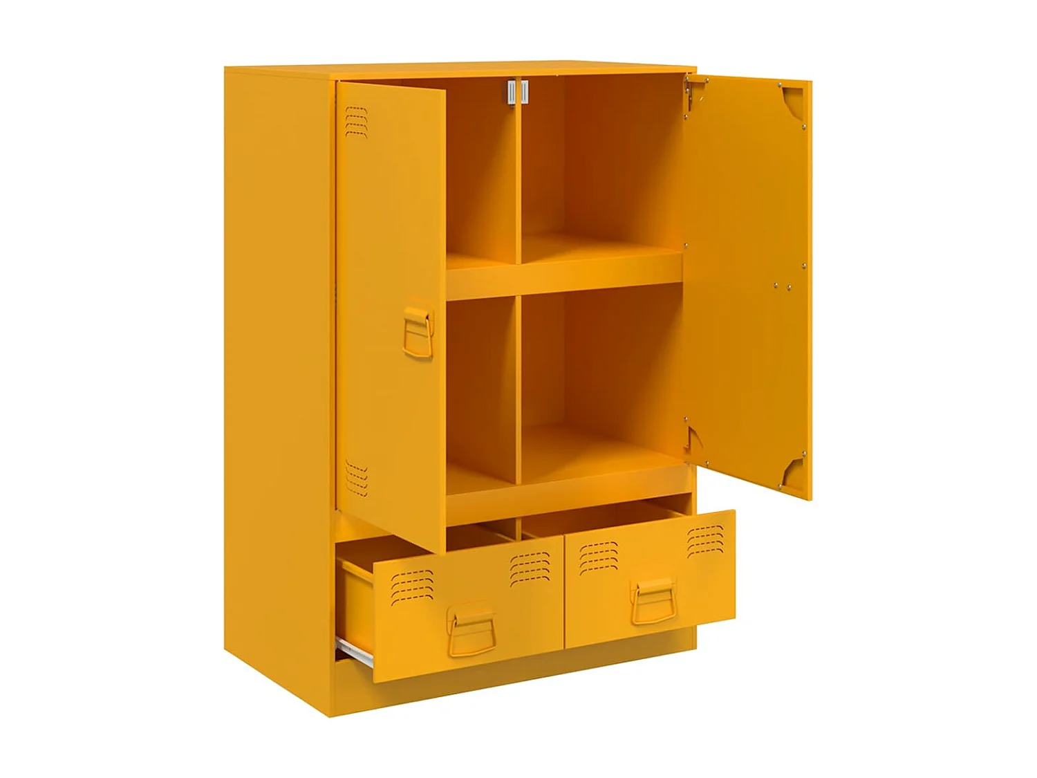 bahut commode armoire jaune 67 x 39 x 95 cm 02_0035702