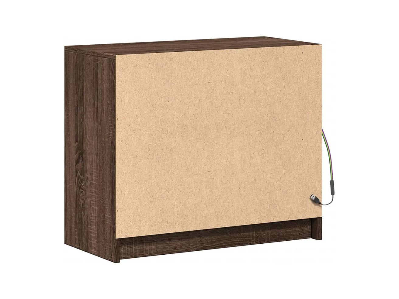 Aparador cômoda armário armário organizador cozinha sala sala com LED 72 x 34 x 61 cm madeira trabalhada marrom 02_0029790