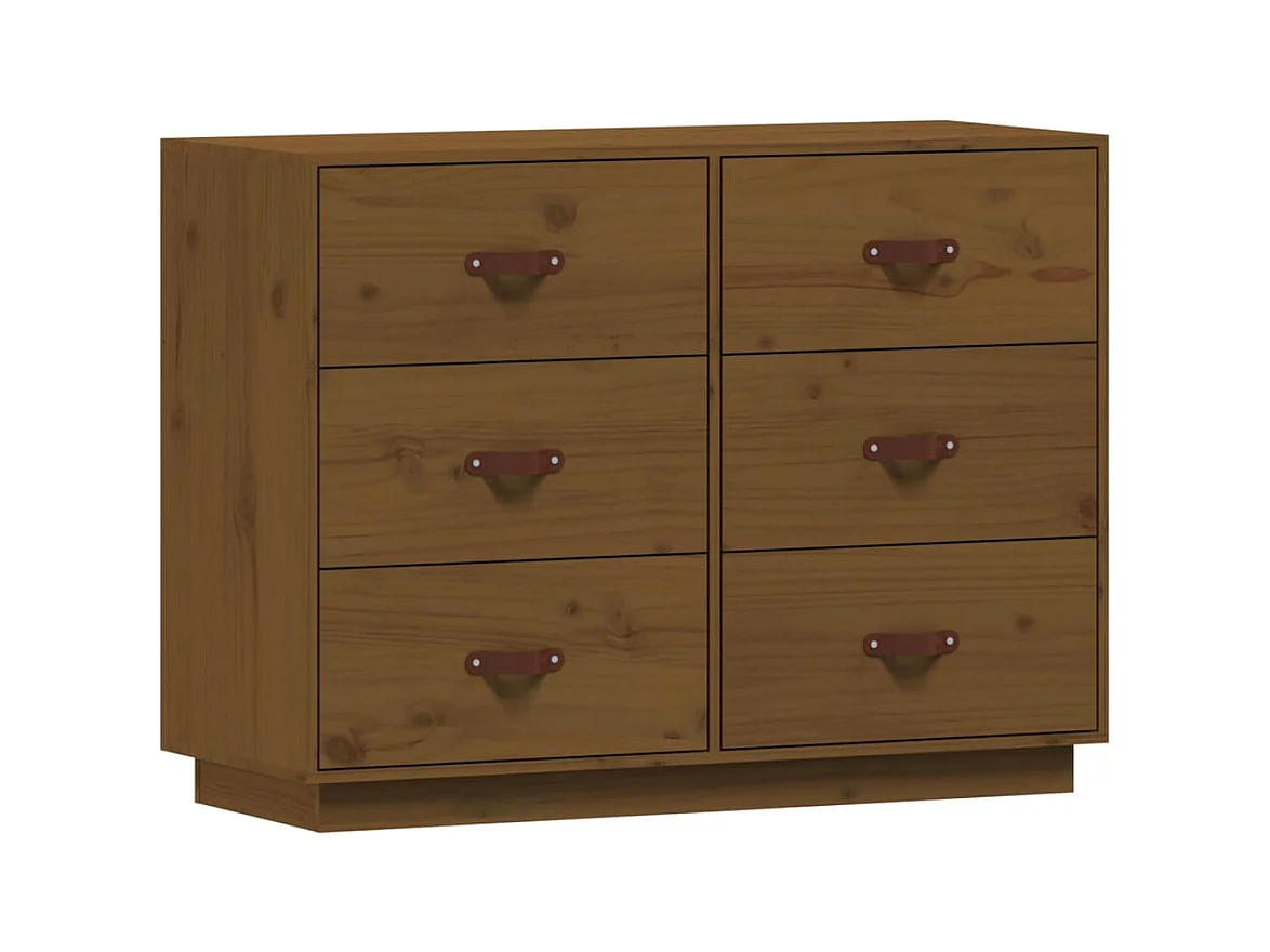 bahut commode armoire bois marron 100 x 40 x 75 cm 02_0035730