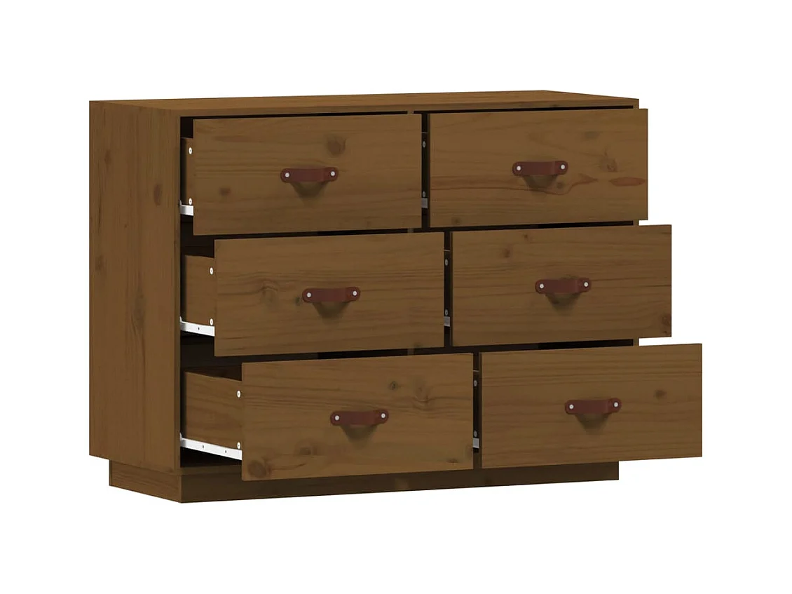 bahut commode armoire bois marron 100 x 40 x 75 cm 02_0035730