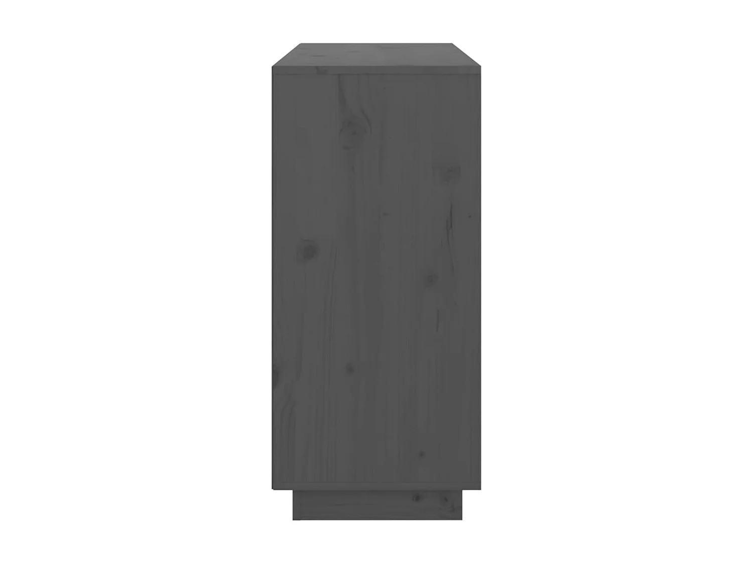 Credenza buffet cassettiera mobile contenitore organizer cucina soggiorno soggiorno 111 x 34 x 75 cm legno massello di pino grigio 02_0031778