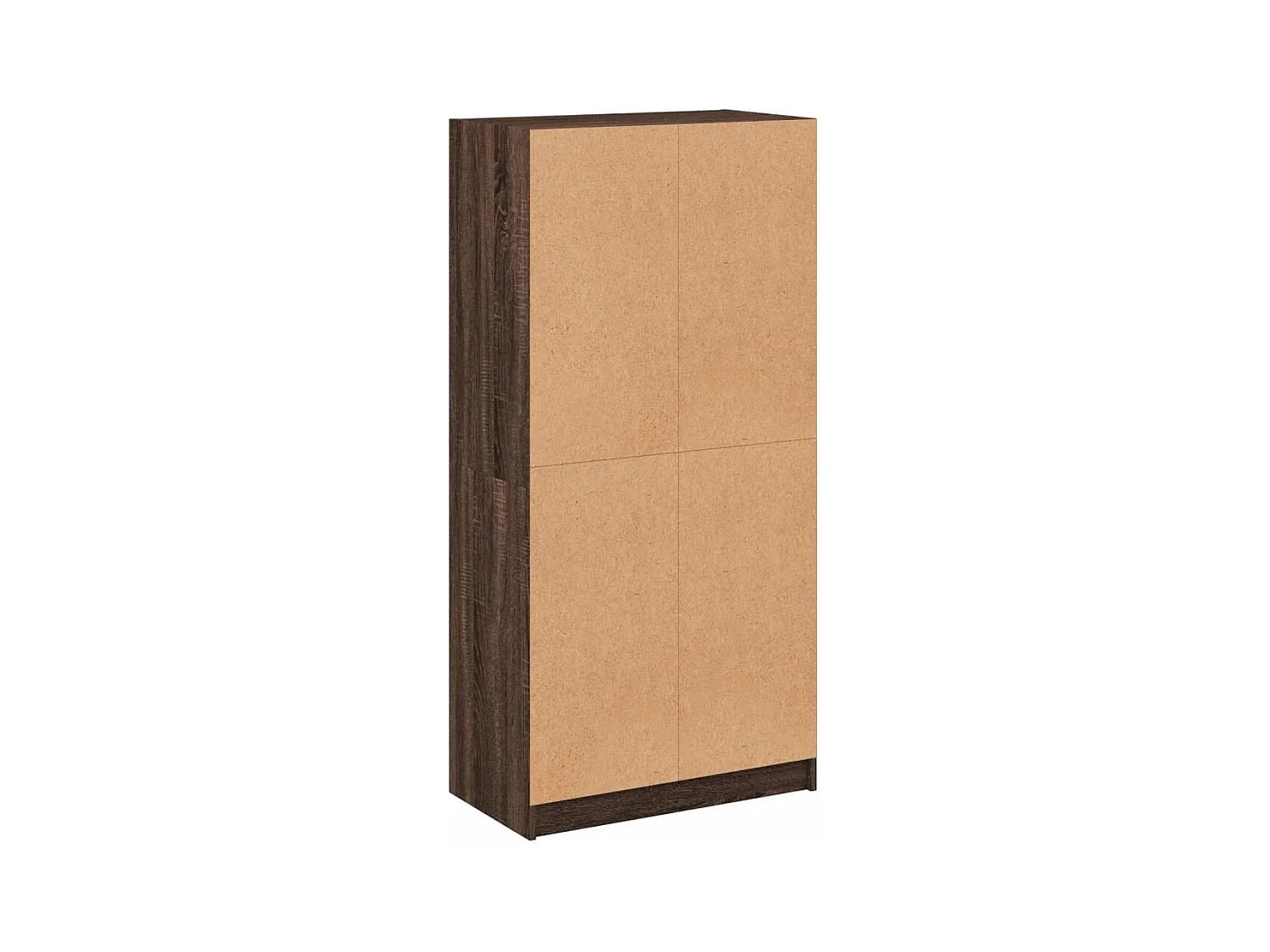 Credenza cassettiera cassettiera mobile contenitore organizer cucina soggiorno soggiorno alto con ante in derivati ​​del legno marrone 02_0032233