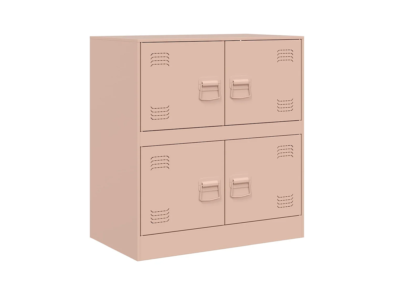 Credenza buffet cassettiera mobile contenitore organizer cucina soggiorno soggiorno 67 x 39 x 73 cm acciaio Rosa 02_0036206