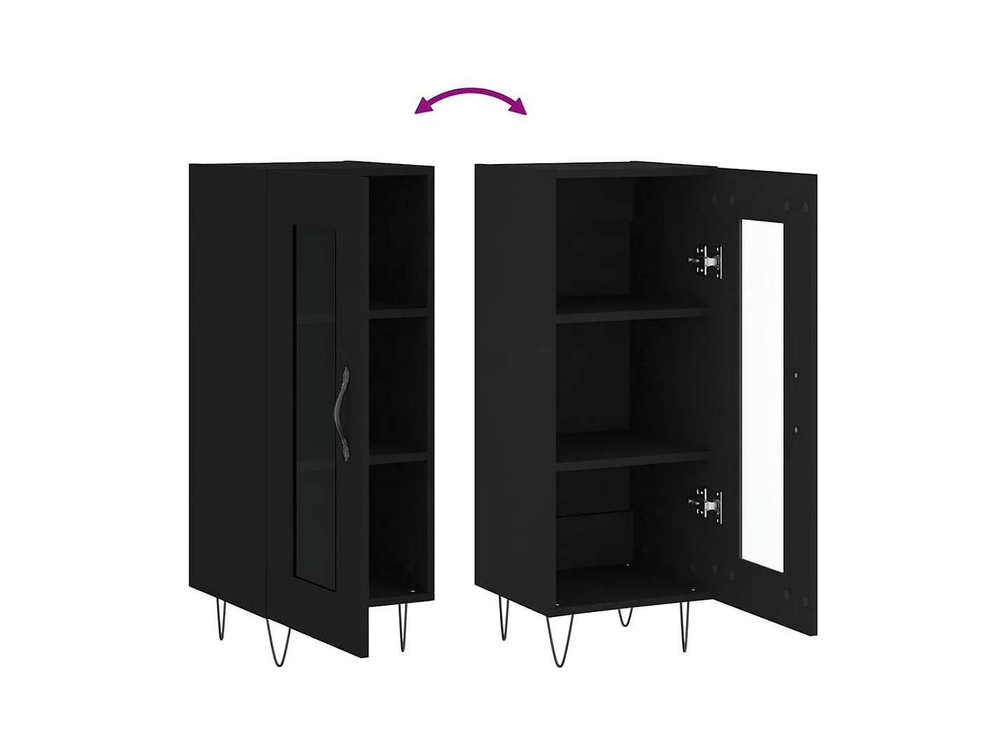 bahut commode armoire bois marron 34.5 x 34 x 90 cm 02_0035879