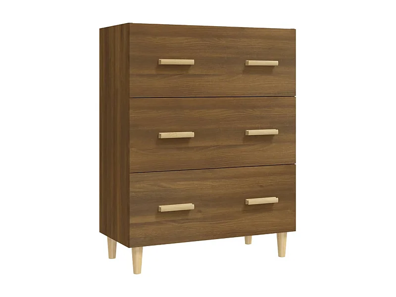 Credenza buffet cassettiera mobile contenitore organizer cucina soggiorno soggiorno 70 x 34 x 90 cm derivati ​​del legno marrone 02_0031404