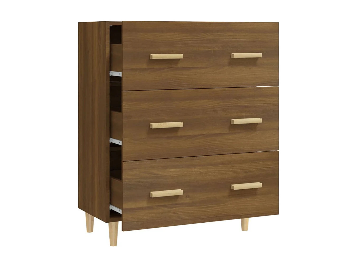 Credenza buffet cassettiera mobile contenitore organizer cucina soggiorno soggiorno 70 x 34 x 90 cm derivati ​​del legno marrone 02_0031404