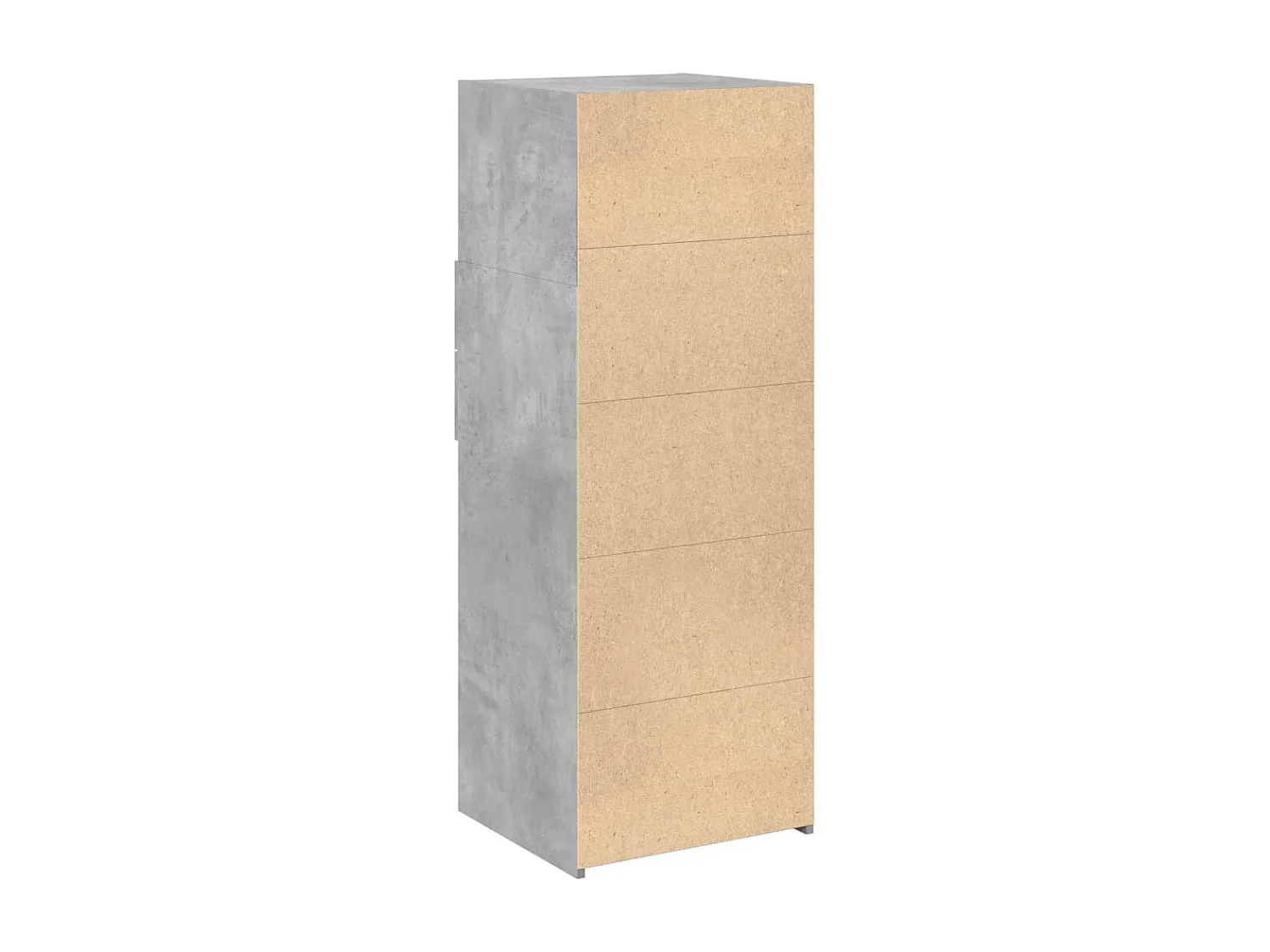 Aparador buffet cómoda mueble mueble de almacenaje organizador cocina salón salón alto 45 x 42,5 x 124 cm madera contrachapada gris 02_0034443