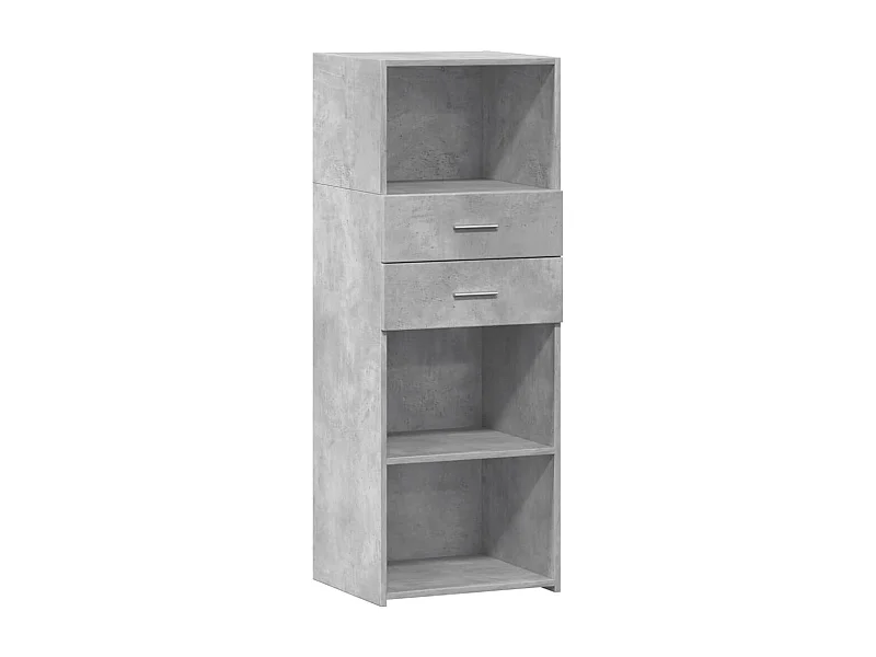 Credenza buffet cassettiera mobile contenitore organizer cucina soggiorno soggiorno alto 45 x 42,5 x 124 cm derivati ​​del legno grigio 02_0034443