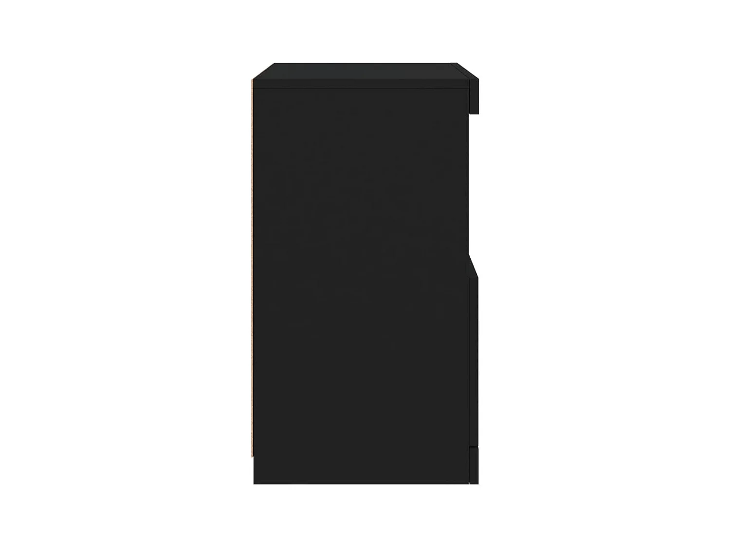 Aparador Aparador Armário Unidade de armazenamento Organizador Cozinha Sala Sala com luzes LED 41 x 37 x 67 cm Preto 02_0030037