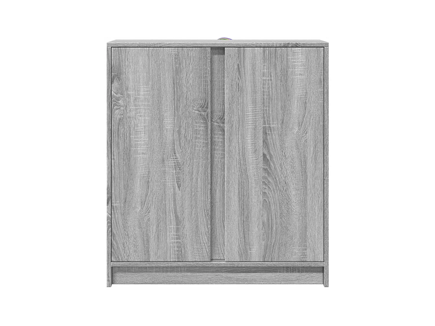 Aparador buffet cómoda armario mueble organizador cocina salón salón con Sonoma LED 77 x 34 x 85 cm madera contrachapada gris 02_0029824