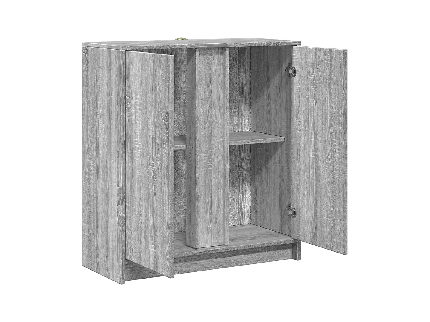 Aparador buffet cómoda armario mueble organizador cocina salón salón con Sonoma LED 77 x 34 x 85 cm madera contrachapada gris 02_0029824