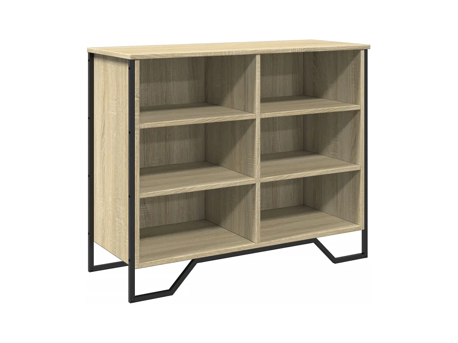 Aparador cômoda armário armário organizador cozinha sala sala Sonoma 91 x 35,5 x 74,5 cm madeira trabalhada marrom 02_0031739