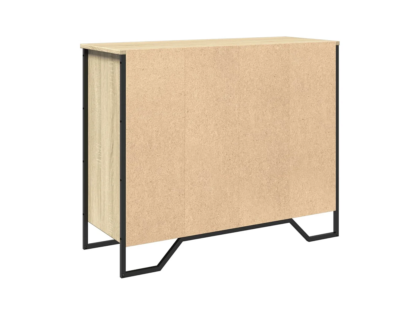 Aparador cômoda armário armário organizador cozinha sala sala Sonoma 91 x 35,5 x 74,5 cm madeira trabalhada marrom 02_0031739