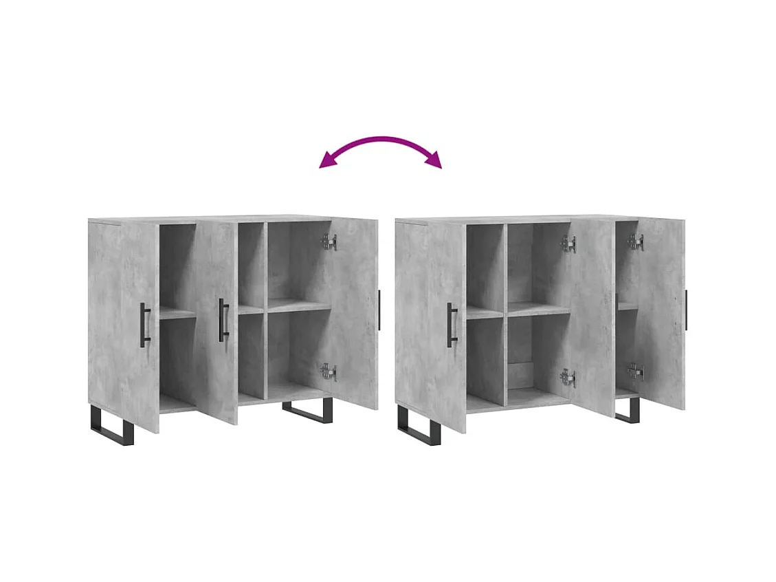 bahut commode armoire bois marron 90 x 34 x 80 cm 02_0032115