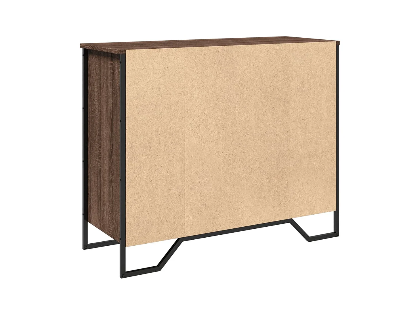 Aparador buffet cómoda mueble mueble de almacenaje organizador cocina salón salón 91 x 35,5 x 74,5 cm madera contrachapada marrón 02_0031452