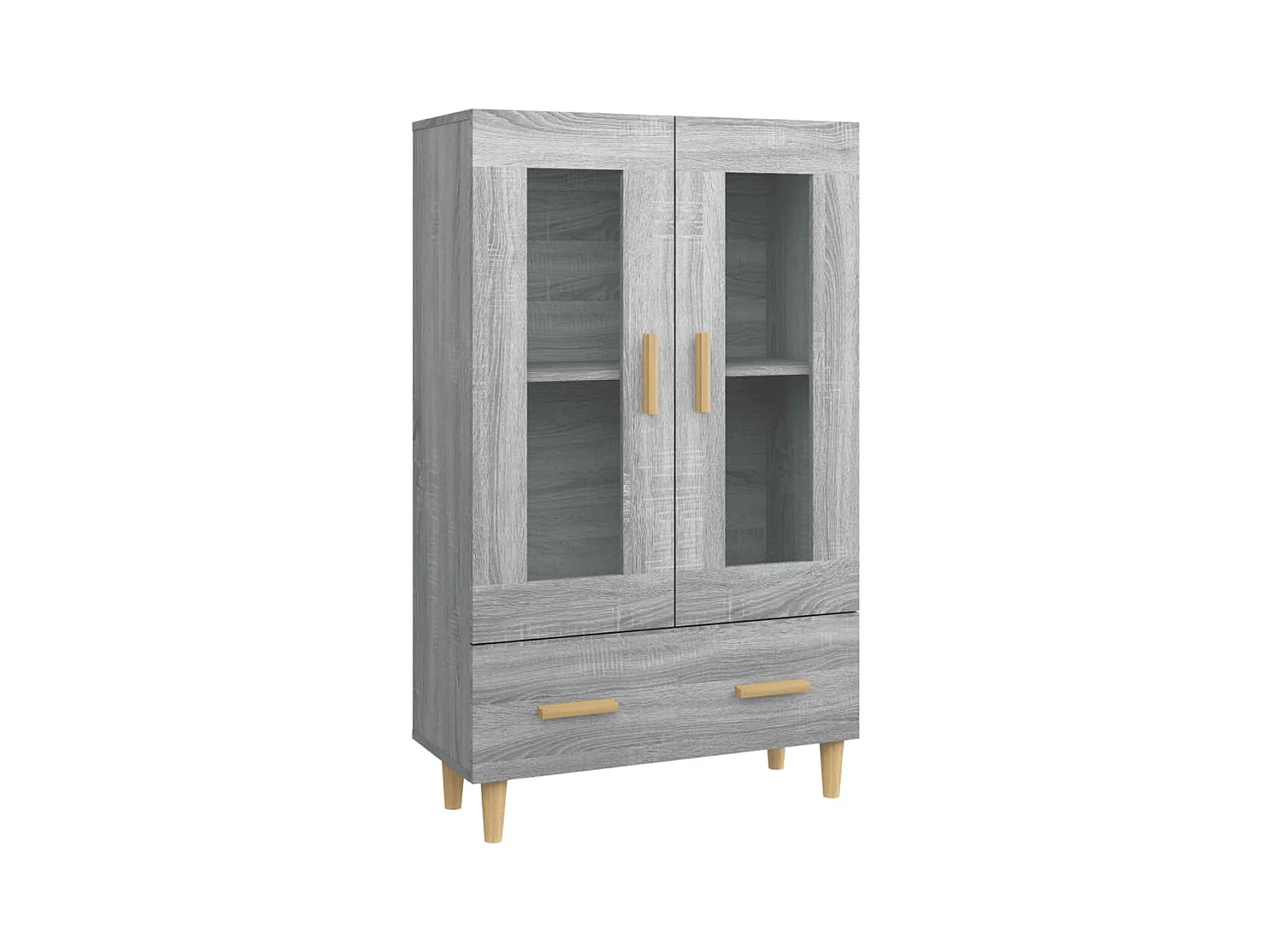 Aparador buffet cômoda armário organizador cozinha sala salonsonoma 70 x 31 x 115 cm madeira trabalhada cinza 02_0036506