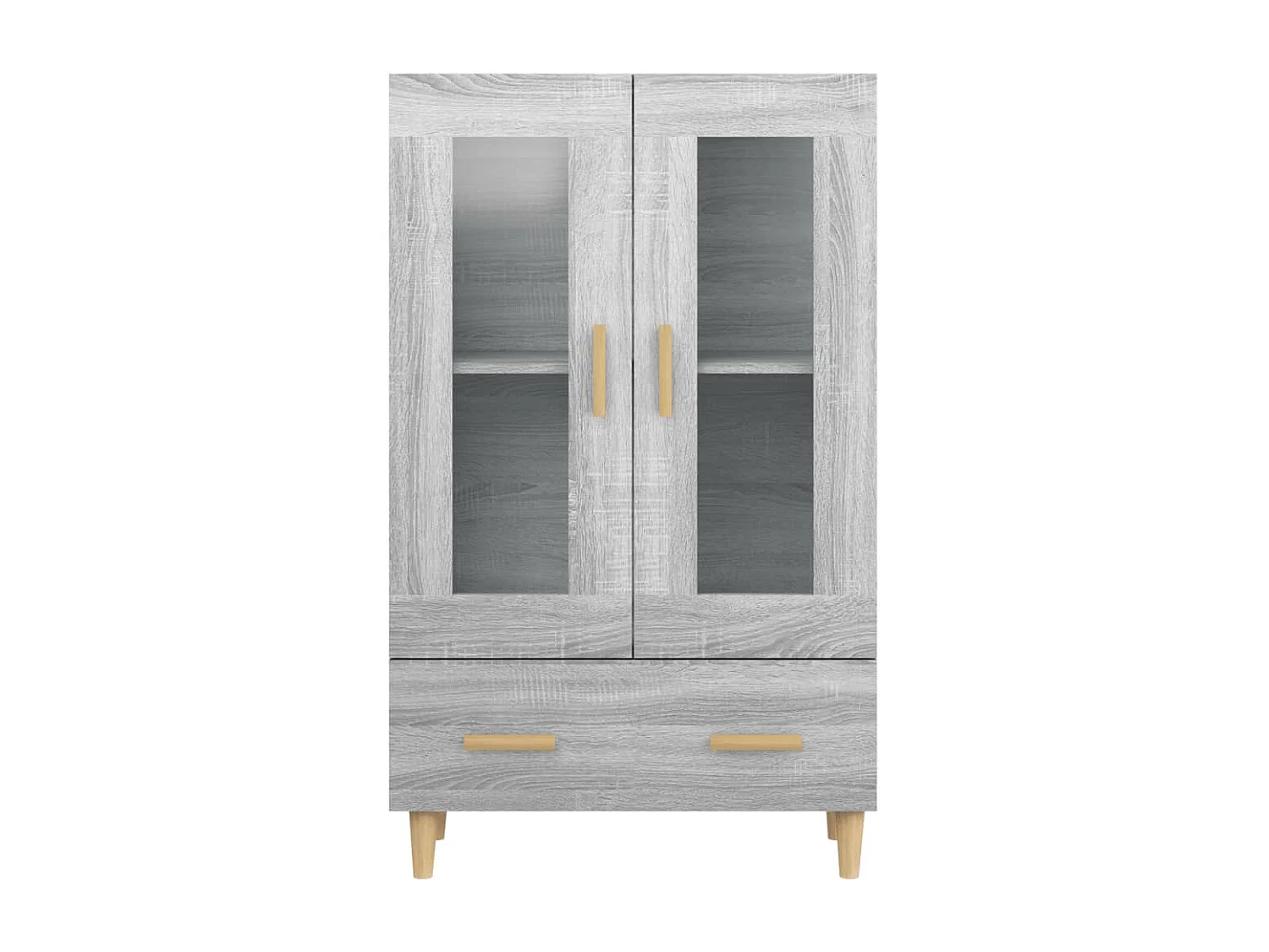 Aparador buffet cómoda armario unidad de almacenamiento organizador cocina salón salonsonoma 70 x 31 x 115 cm madera contrachapada gris 02_0036506