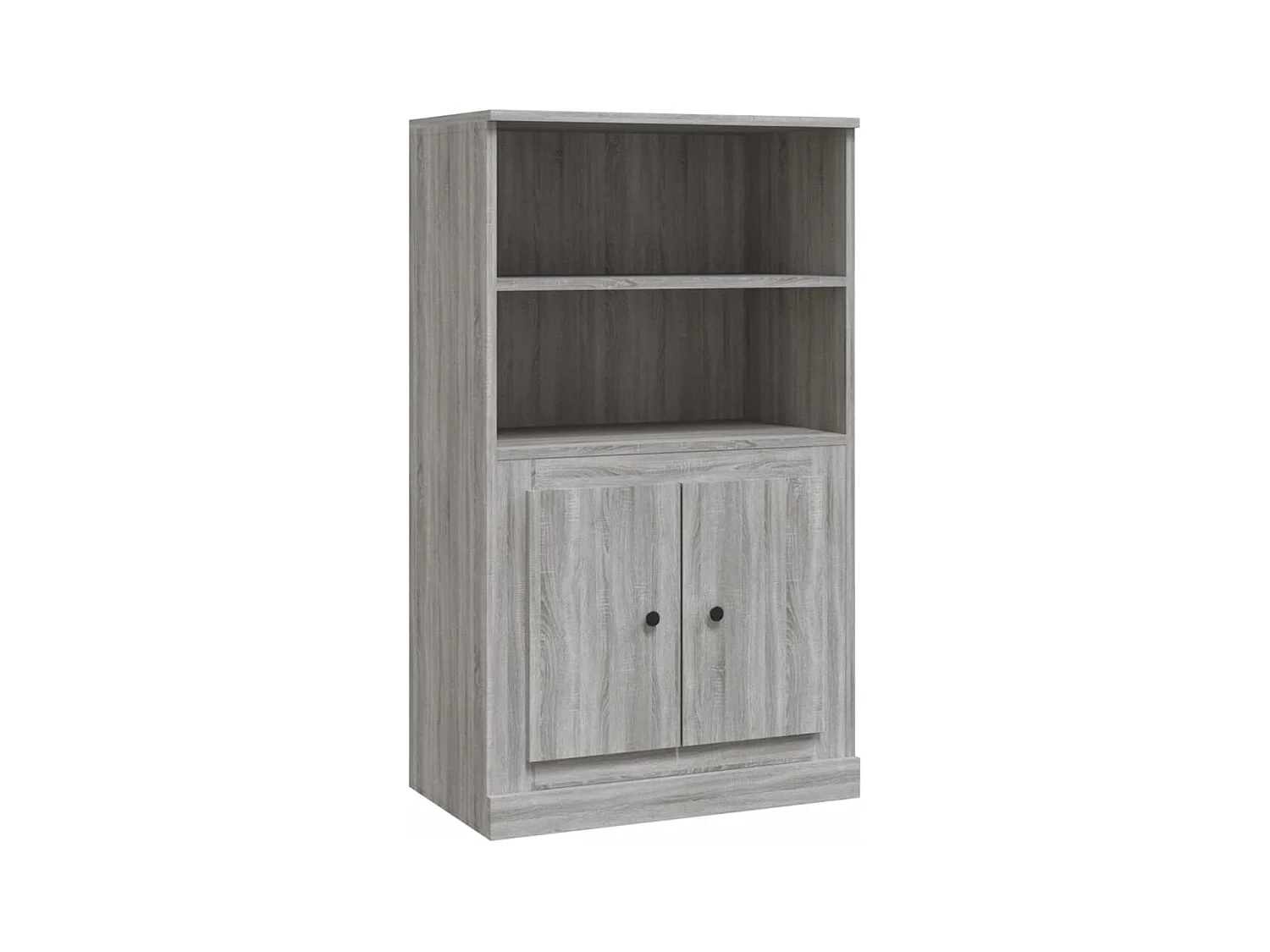 Aparador buffet cómoda armario mueble organizador cocina salón salón alto Sonoma 60 x 35,5 x 103,5 cm madera contrachapada gris 02_0035378