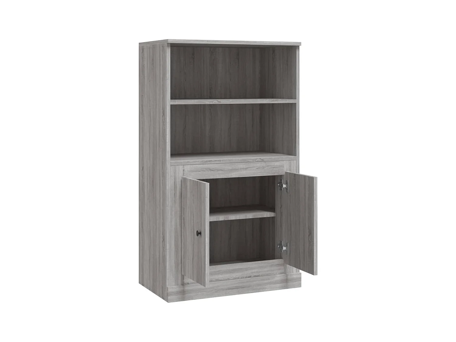 Aparador buffet cómoda armario mueble organizador cocina salón salón alto Sonoma 60 x 35,5 x 103,5 cm madera contrachapada gris 02_0035378