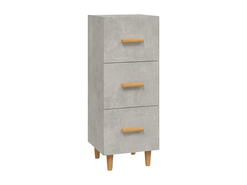 Aparador buffet cómoda mueble mueble de almacenaje organizador cocina salón salón 34,5 x 34 x 90 cm madera contrachapada gris 02_0031885