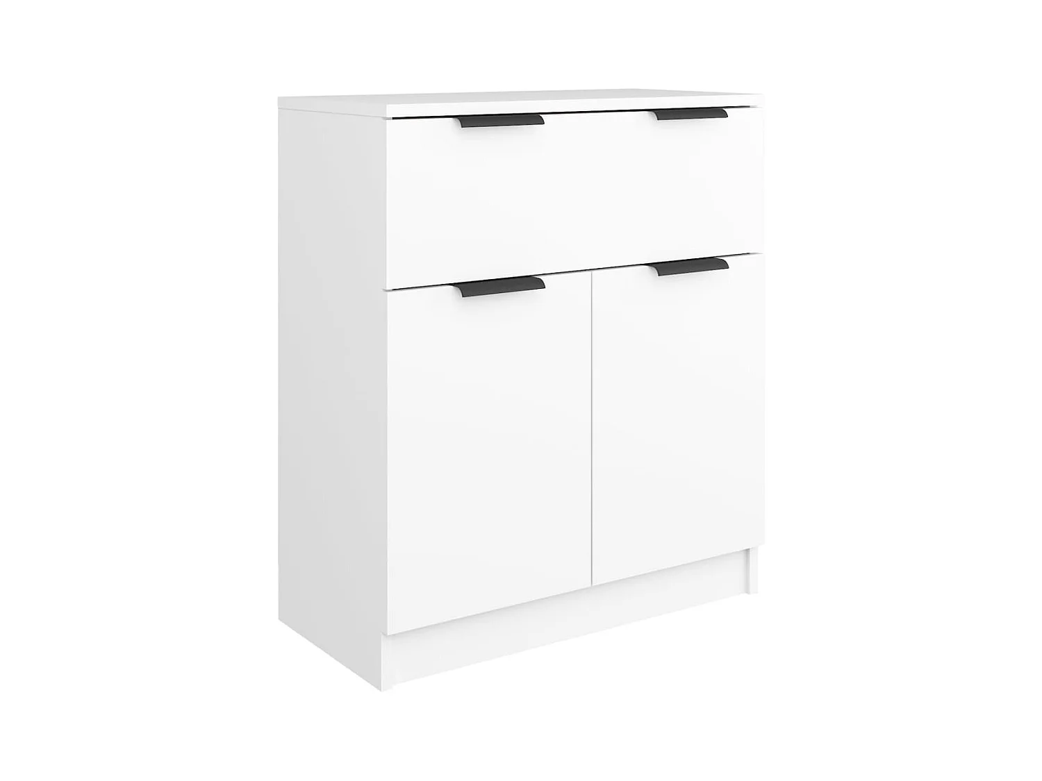Credenza buffet cassettiera mobile contenitore organizer cucina soggiorno soggiorno 60 x 30 x 70 cm derivati ​​del legno bianco 02_0030331