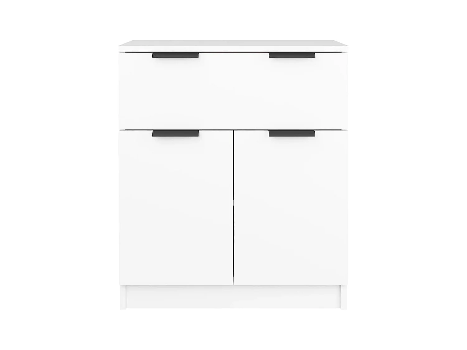 Credenza buffet cassettiera mobile contenitore organizer cucina soggiorno soggiorno 60 x 30 x 70 cm derivati ​​del legno bianco 02_0030331