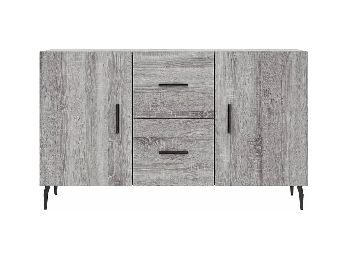 Aparador buffet cómoda armario unidad de almacenamiento organizador cocina salón salonsonoma 100 x 36 x 60 cm madera contrachapada gris 02_0036257