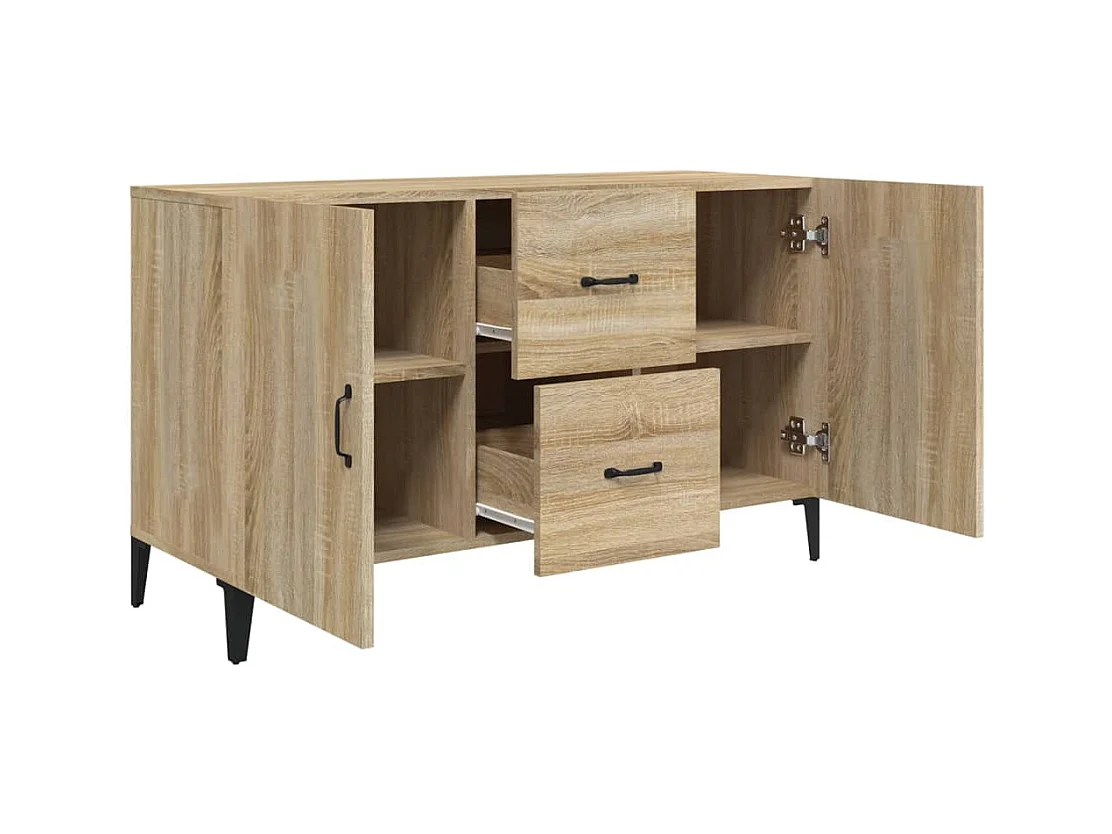 Aparador cómoda cómoda armario mueble organizador cocina salón salón Sonoma 100 x 36 x 60 cm madera contrachapada marrón 02_0031464