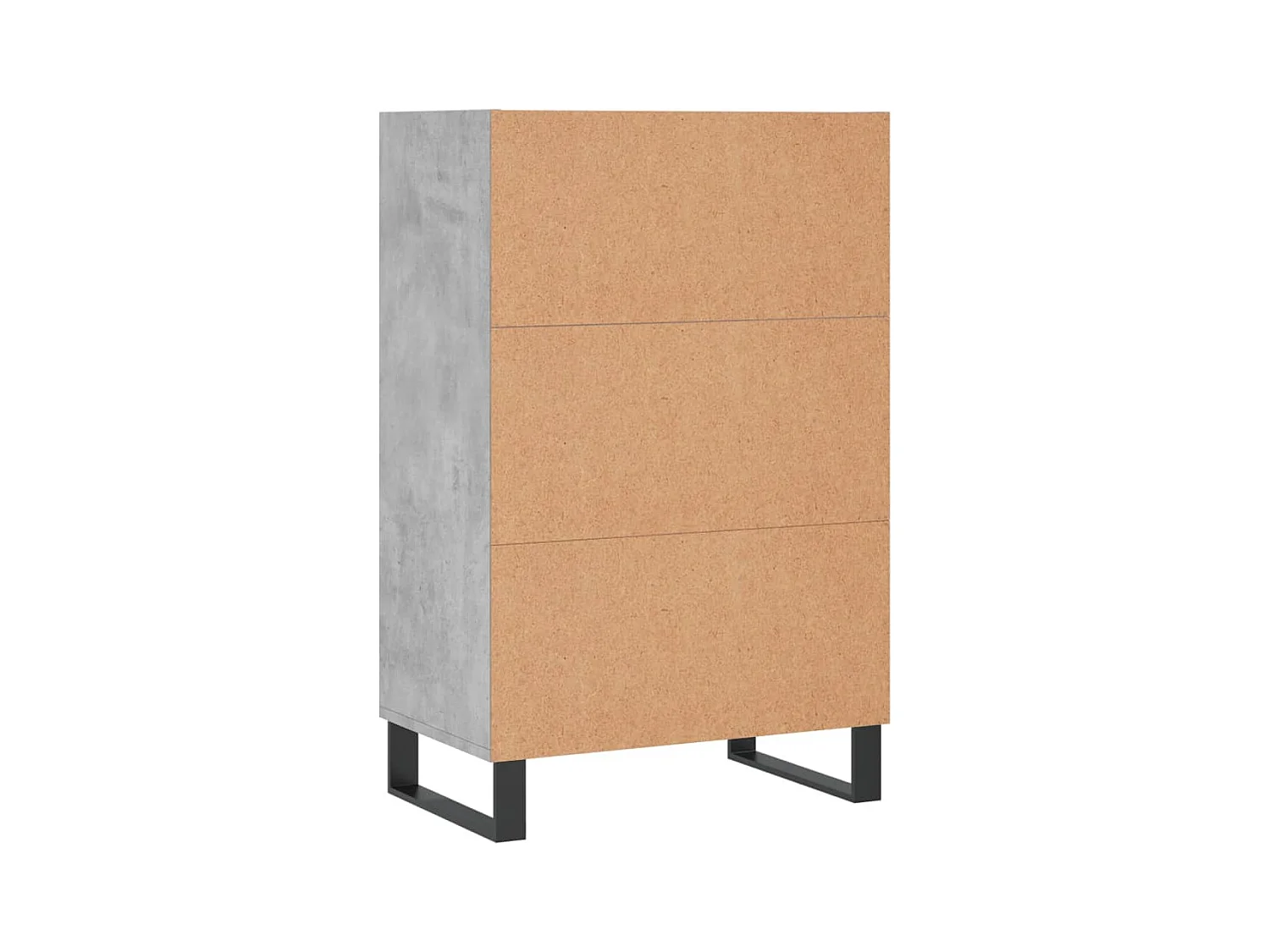 Credenza buffet cassettiera mobile contenitore organizer cucina soggiorno soggiorno alto 57 x 35 x 90 cm derivati ​​del legno grigio 02_0034453