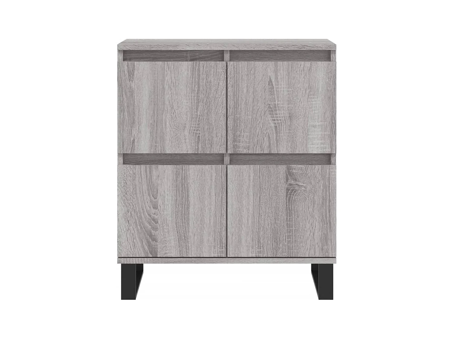 Credenza buffet cassettiera mobile contenitore organizer cucina soggiorno soggiorni 3 pz sonoma MDF grigio 02_0037175