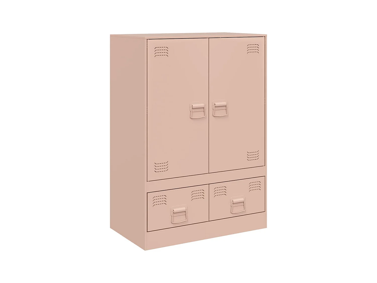 Credenza cassettiera cassettiera mobile contenitore organizer cucina soggiorno soggiorno alta 67 x 39 x 95 cm acciaio Rosa 02_0035157