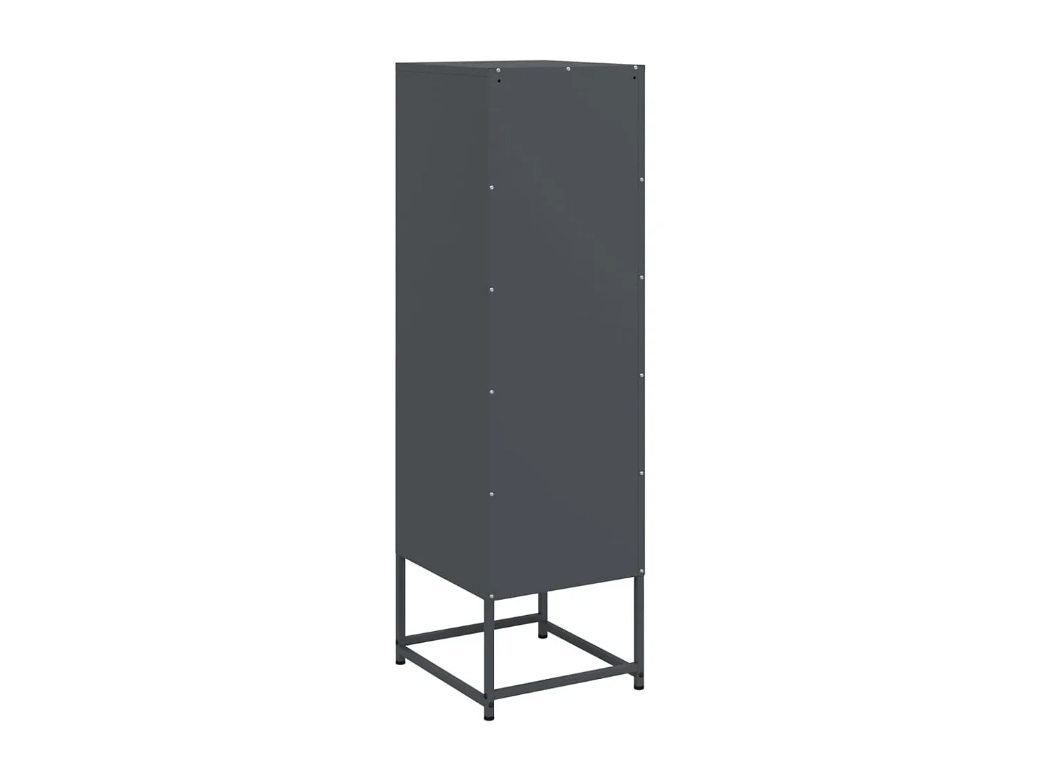 Aparador buffet cómoda armario mueble organizador cocina salón salón alto 36 x 39 x 123 cm acero antracita 02_0032201