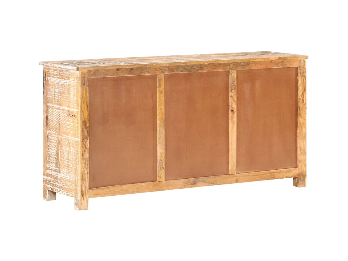 Credenza buffet cassettiera mobile contenitore organizer cucina soggiorno soggiorno 151 x 40 x 75 cm legno di acacia grezzo multicolore 02_0029556