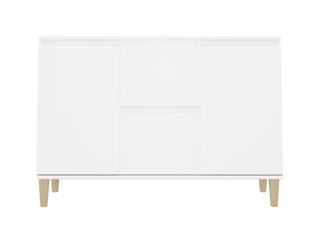 bahut commode armoire bois blanche 101 x 35 x 70 cm 02_0030172