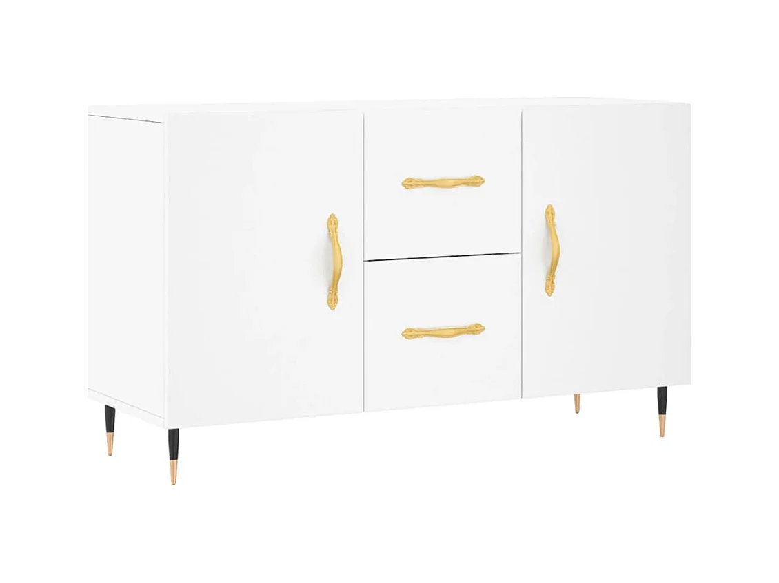 Credenza cassettiera cassettiera mobile contenitore organizer cucina soggiorno soggiorno 100 x 36 x 60 cm derivati ​​del legno bianco 02_0030159