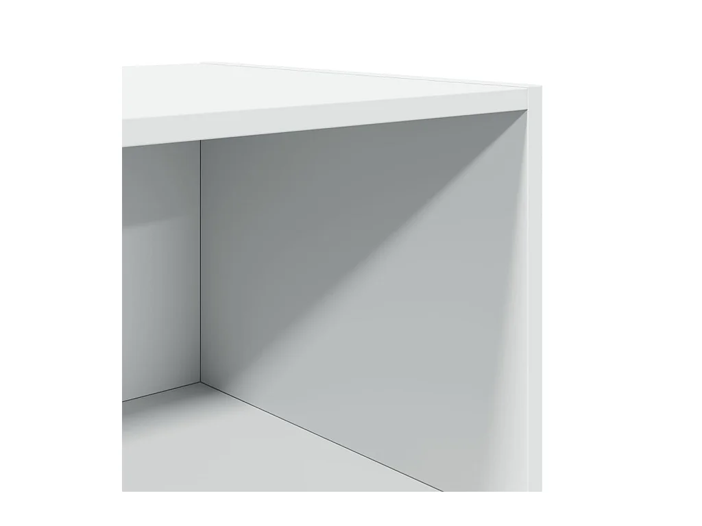 Buffet credenza cassettiera mobile contenitore organizer cucina soggiorno soggiorno alto 50 x 41 x 185 cm derivati ​​del legno bianco 02_0032459