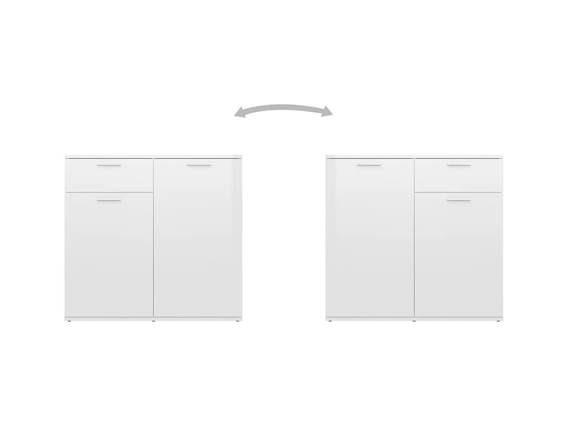 bahut commode armoire bois blanche 160 x 36 x 75 cm 02_0030576