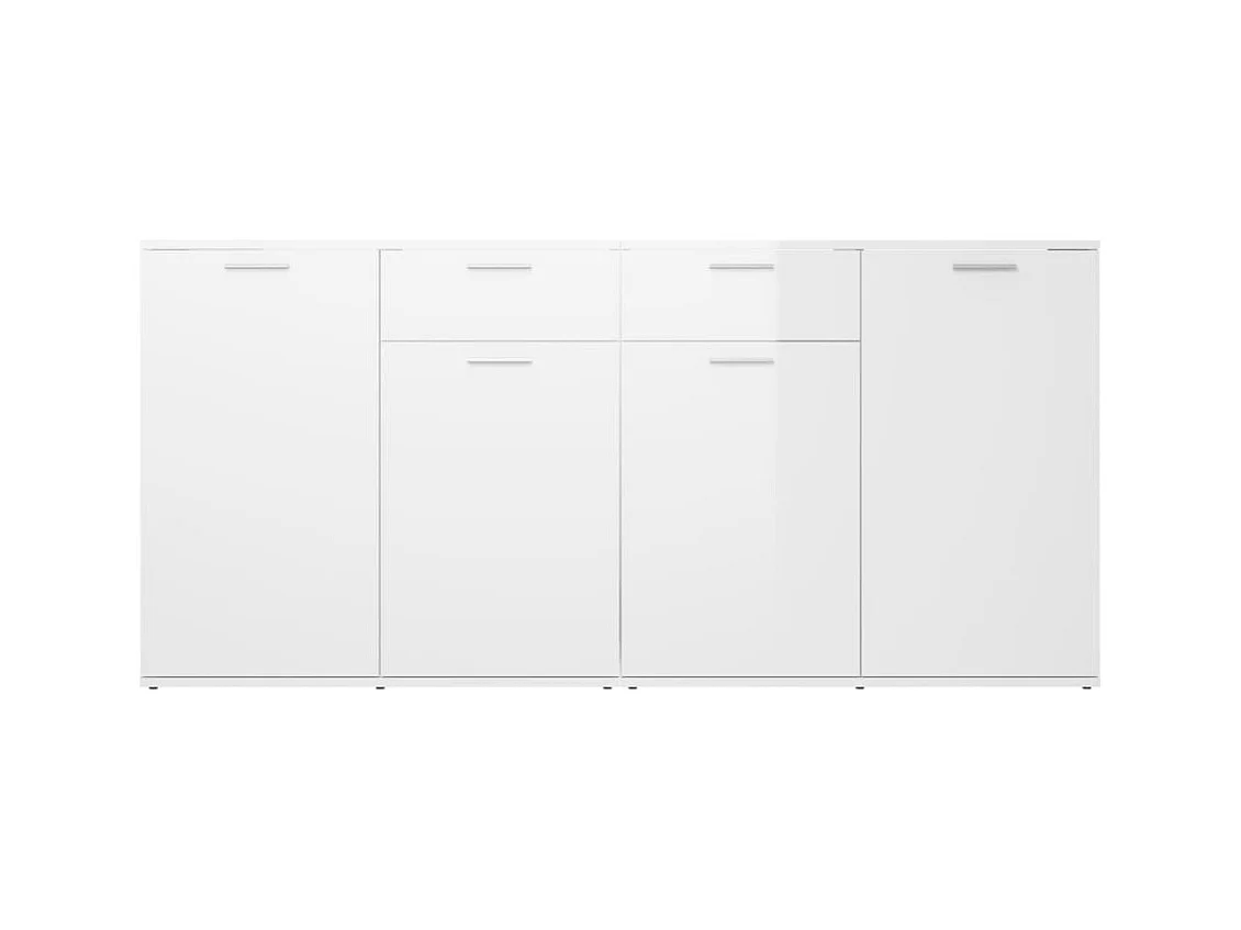 bahut commode armoire bois blanche 160 x 36 x 75 cm 02_0030576