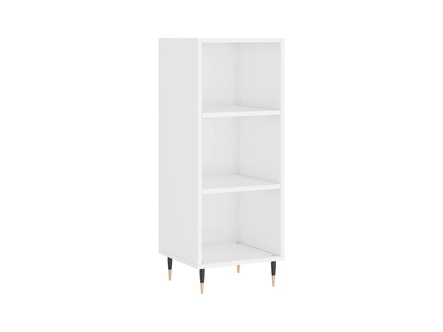 Credenza cassettiera cassettiera mobile contenitore organizer cucina soggiorno soggiorno lucido 34,5 x 34 x 180 cm derivati ​​del legno bianco 02_0032914