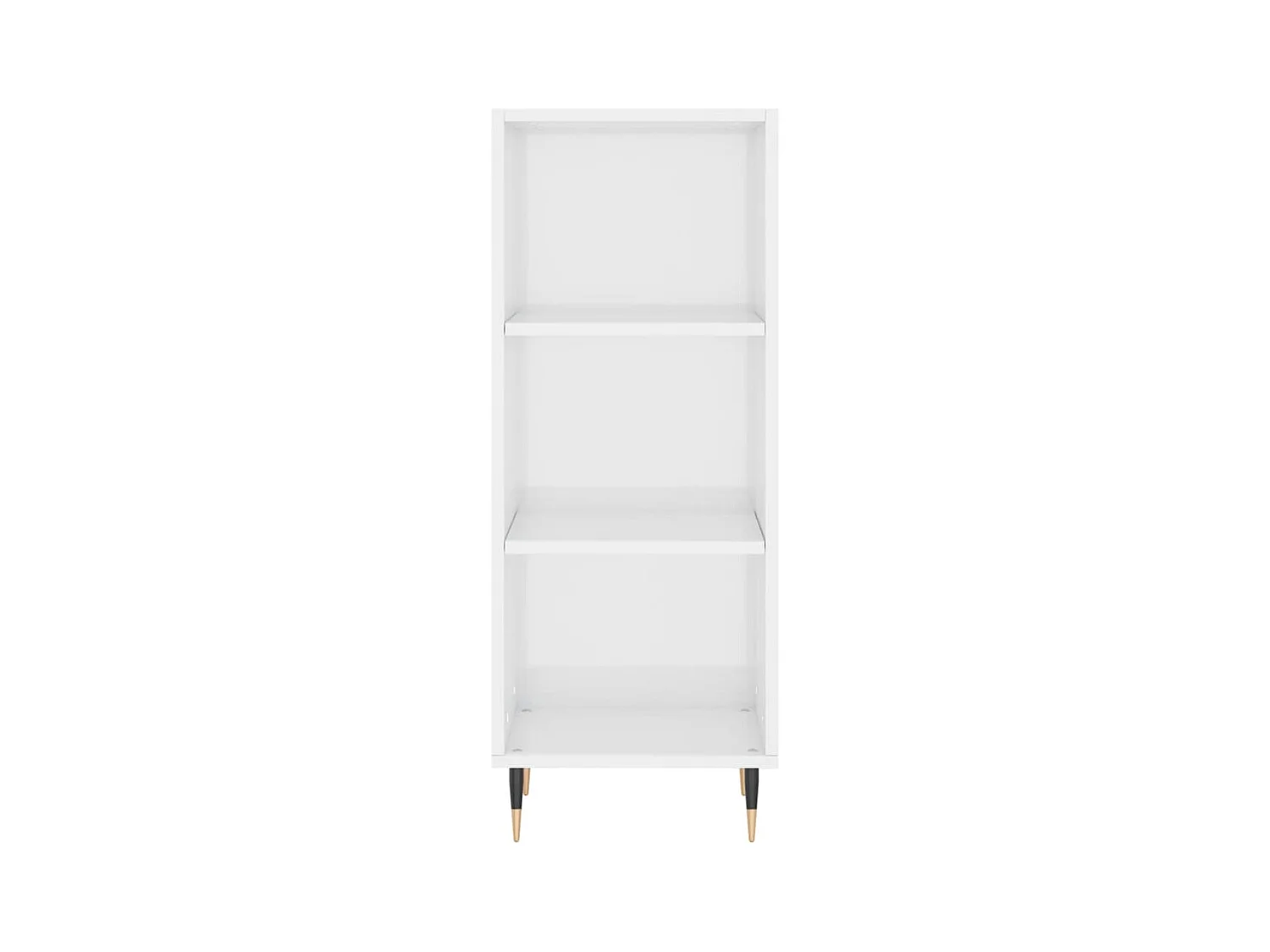 Credenza cassettiera cassettiera mobile contenitore organizer cucina soggiorno soggiorno lucido 34,5 x 34 x 180 cm derivati ​​del legno bianco 02_0032914