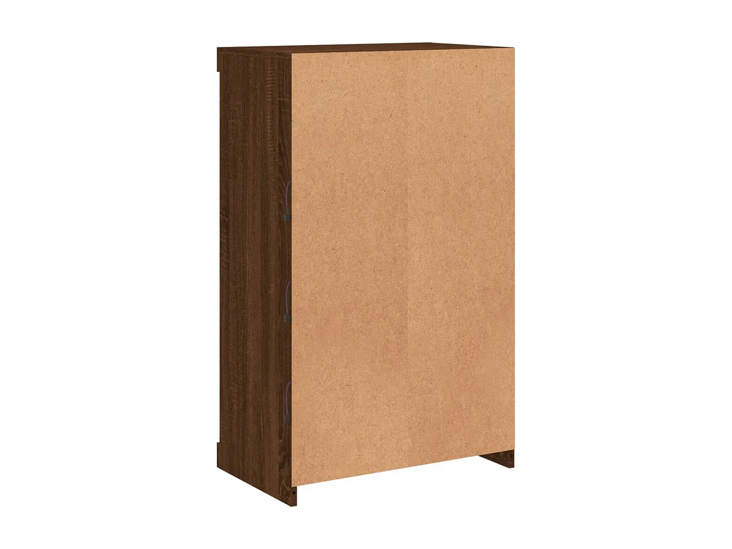 Credenza cassettiera cassettiera mobile contenitore organizer cucina soggiorno soggiorno con luci a LED 60,5 x 37 x 100 cm marrone 02_0029925