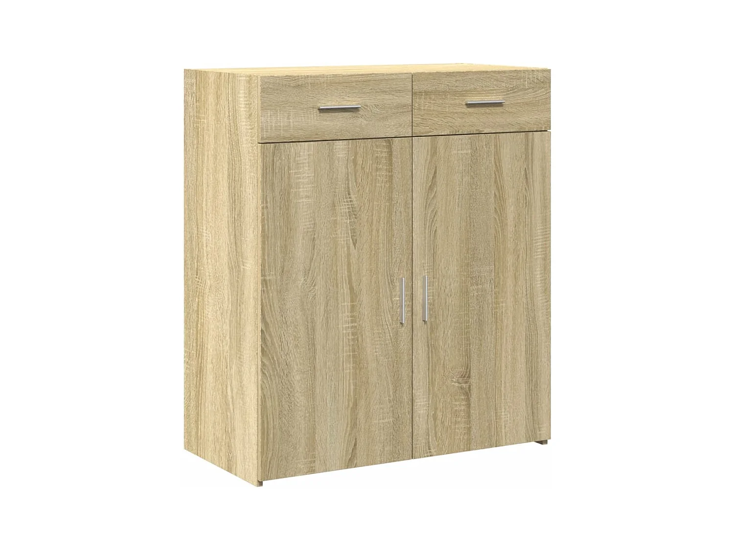 Aparador buffet cômoda armário organizador cozinha sala sala Sonoma 80 x 42,5 x 93 cm madeira trabalhada marrom 02_0031724