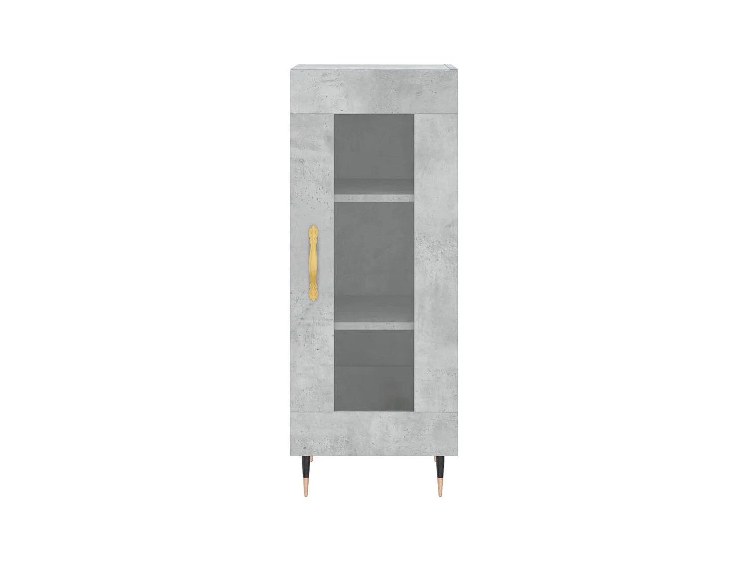 Aparador cómoda cómoda armario mueble organizador cocina salón salón alto 34,5 x 34 x 180 cm madera contrachapada gris 02_0034366